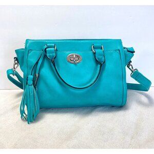 Charming Charlie Women's Handbag Turquoise Medium Shoulder Bag/Purse